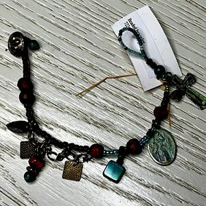 Religious Bead/Charm Bracelet. 943